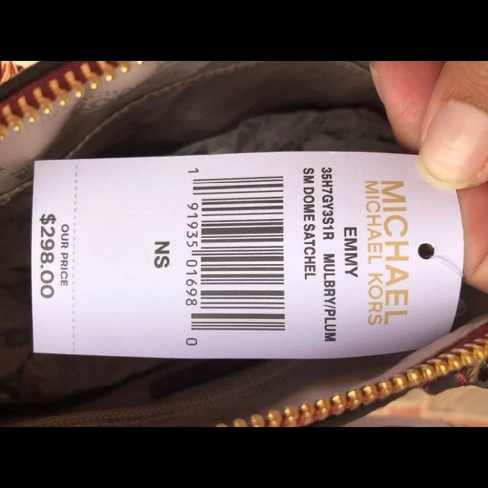 Michael kors Emmy mulberry small dome satchel bag